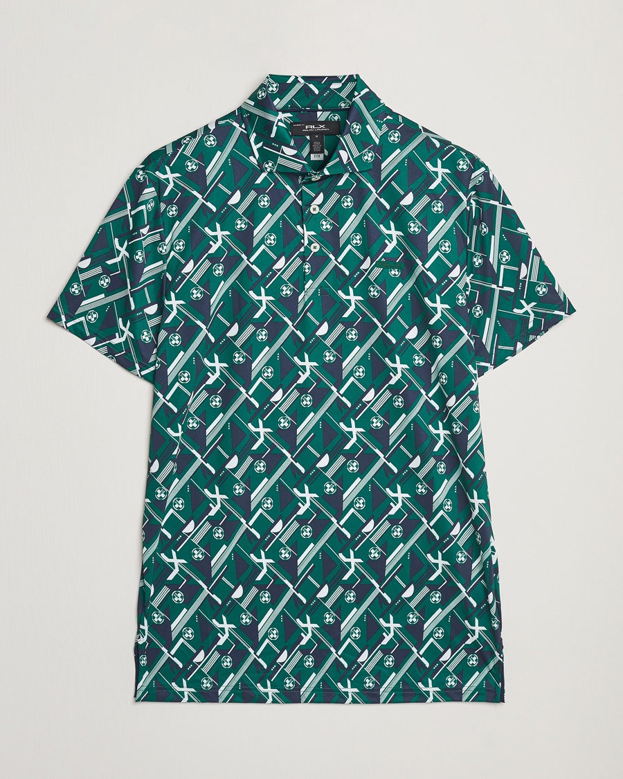Men | Functional sweaters | RLX Ralph Lauren | Airflow Active Polo Kelly Green/Action Graphic