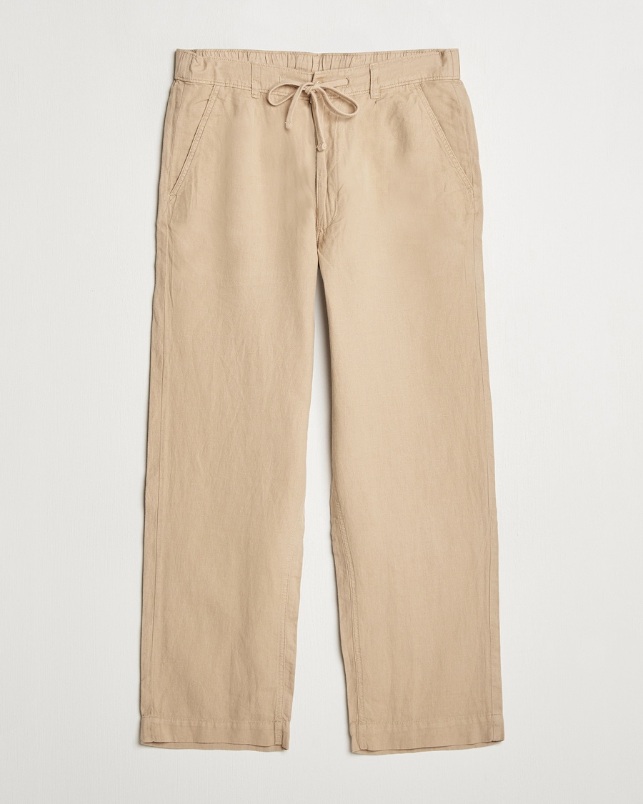 Men | | Polo Ralph Lauren | Pleated Cotton Linen Pants Coastal Beige