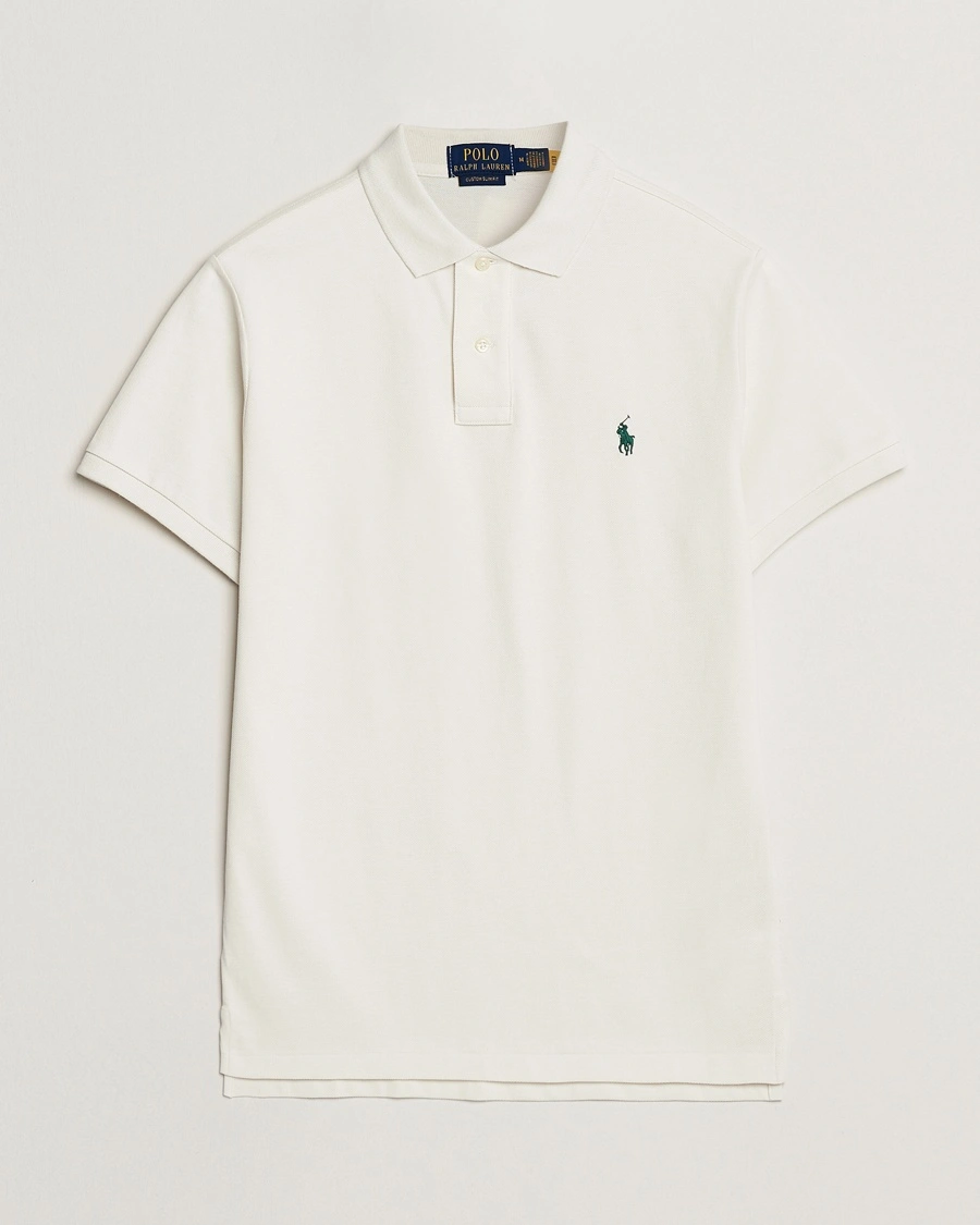 Men | Polo Shirts | Polo Ralph Lauren | Custom Slim Fit Polo Antique Cream