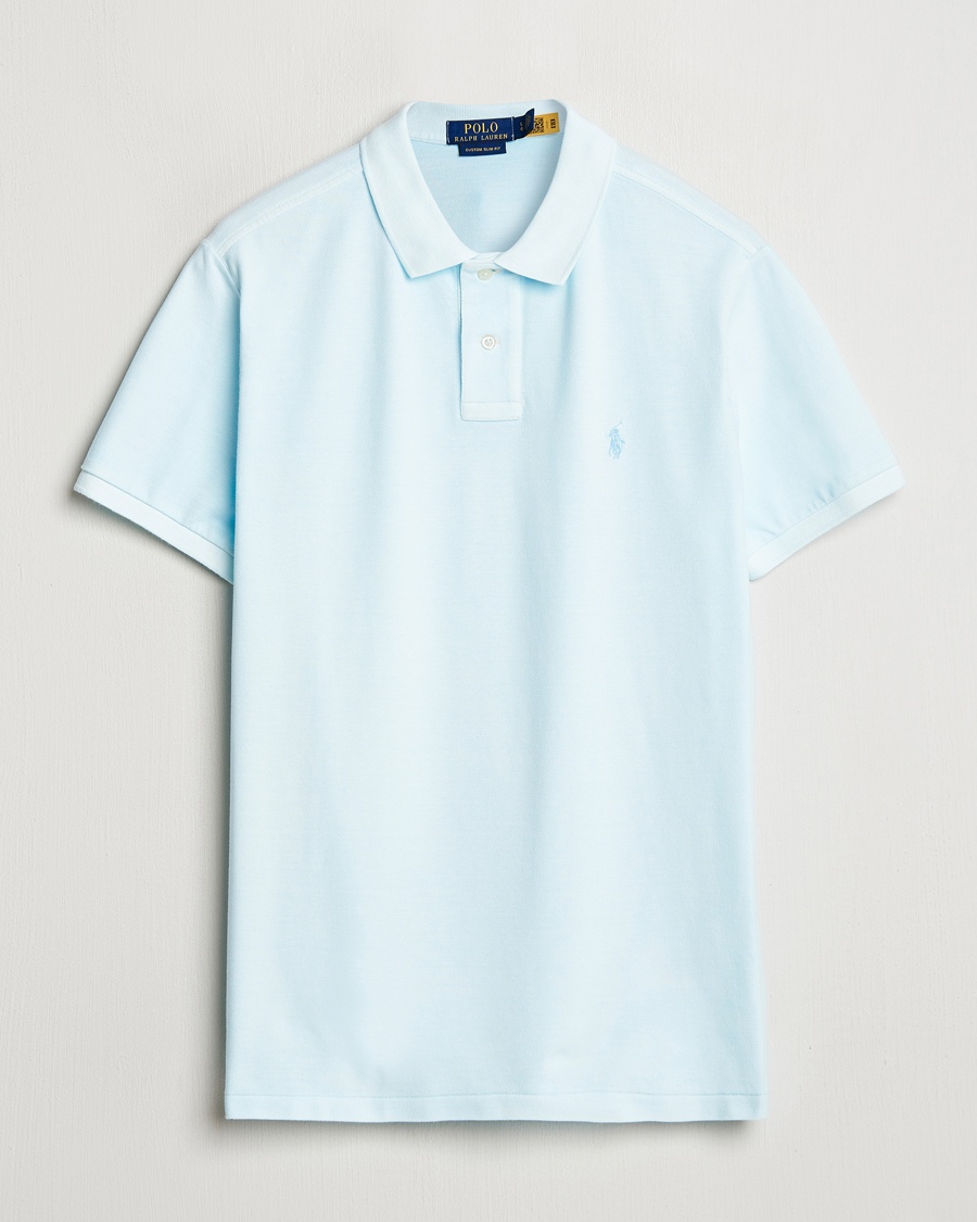 Men | Polo Shirts | Polo Ralph Lauren | Custom Slim Fit Polo Sky