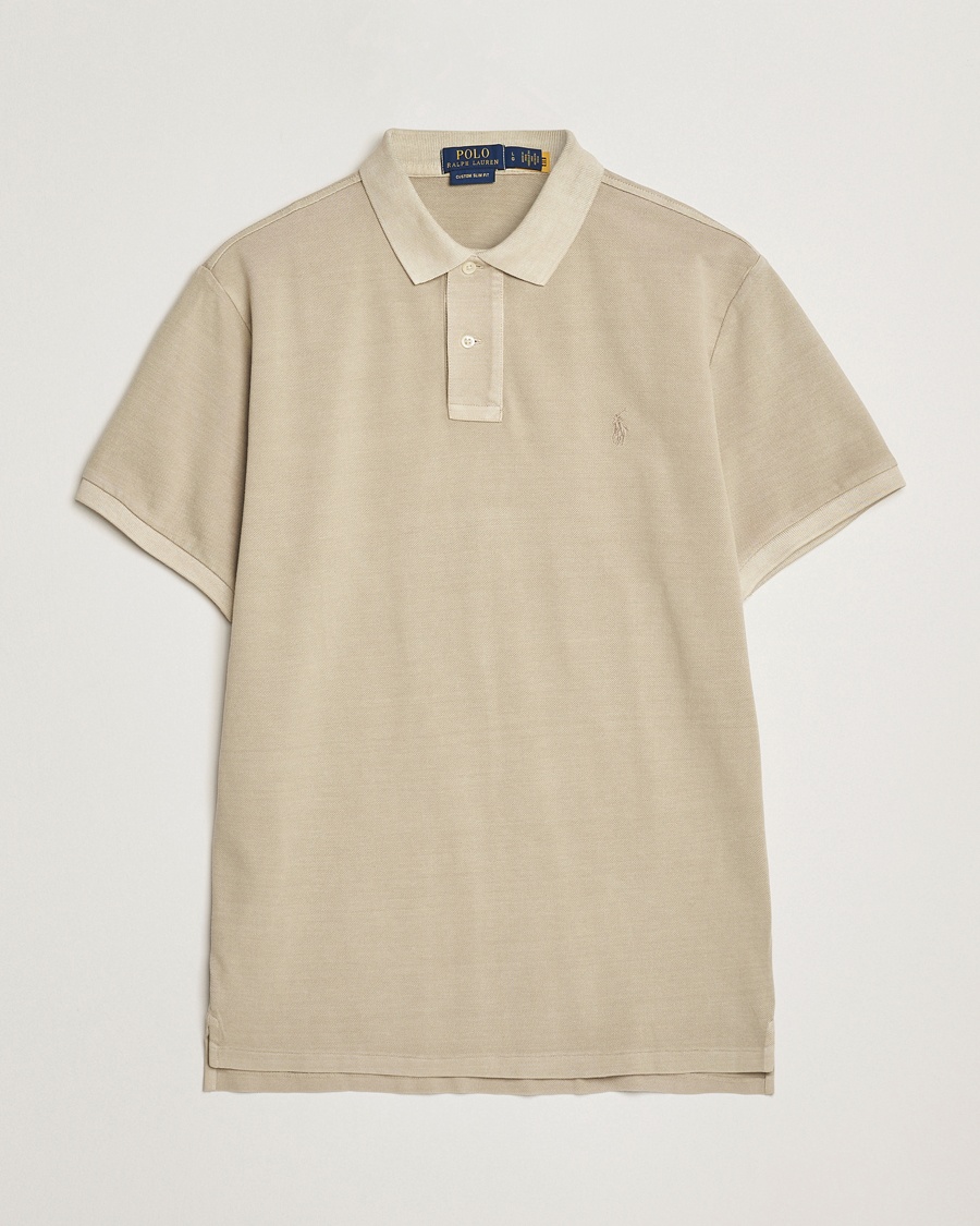 Men | Polo Shirts | Polo Ralph Lauren | Custom Slim Fit Polo Olive
