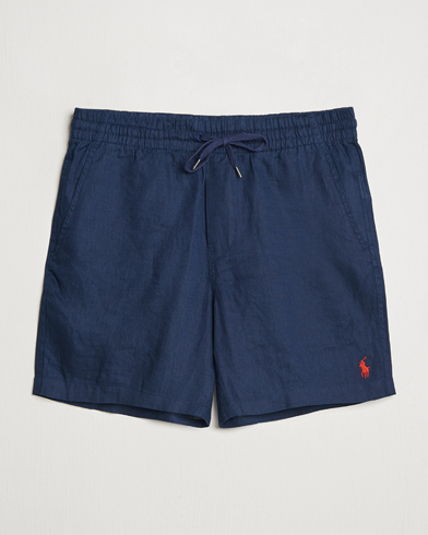 Men | Shorts | Polo Ralph Lauren | Prepster Drawstring Linen Shorts Newport Navy