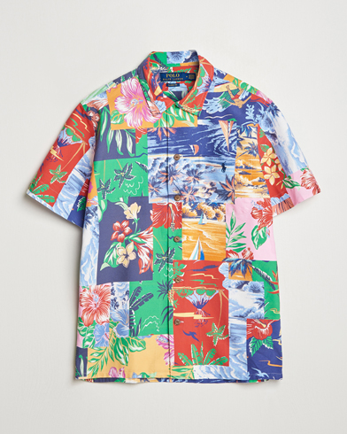 Men | Short Sleeve Shirts | Polo Ralph Lauren | Short Sleeve Flower Shirt Beach Patchwork
