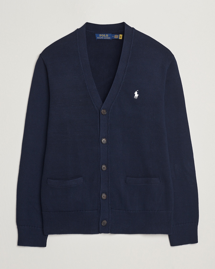 Polo Ralph Lauren Cotton Cardigan Hunter Navy – Blue