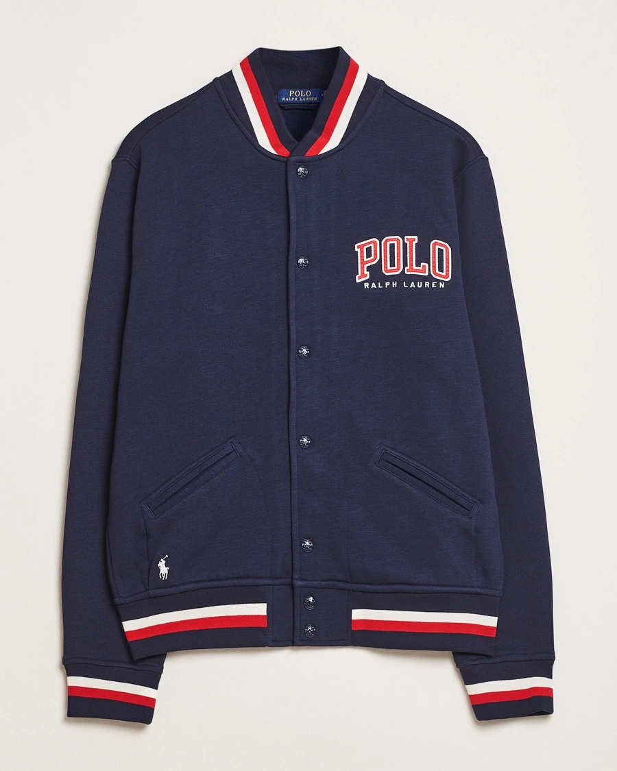 Men | Seasonal Offer | Polo Ralph Lauren | Bomber Vintage Fleece Sweater Cruise Navy