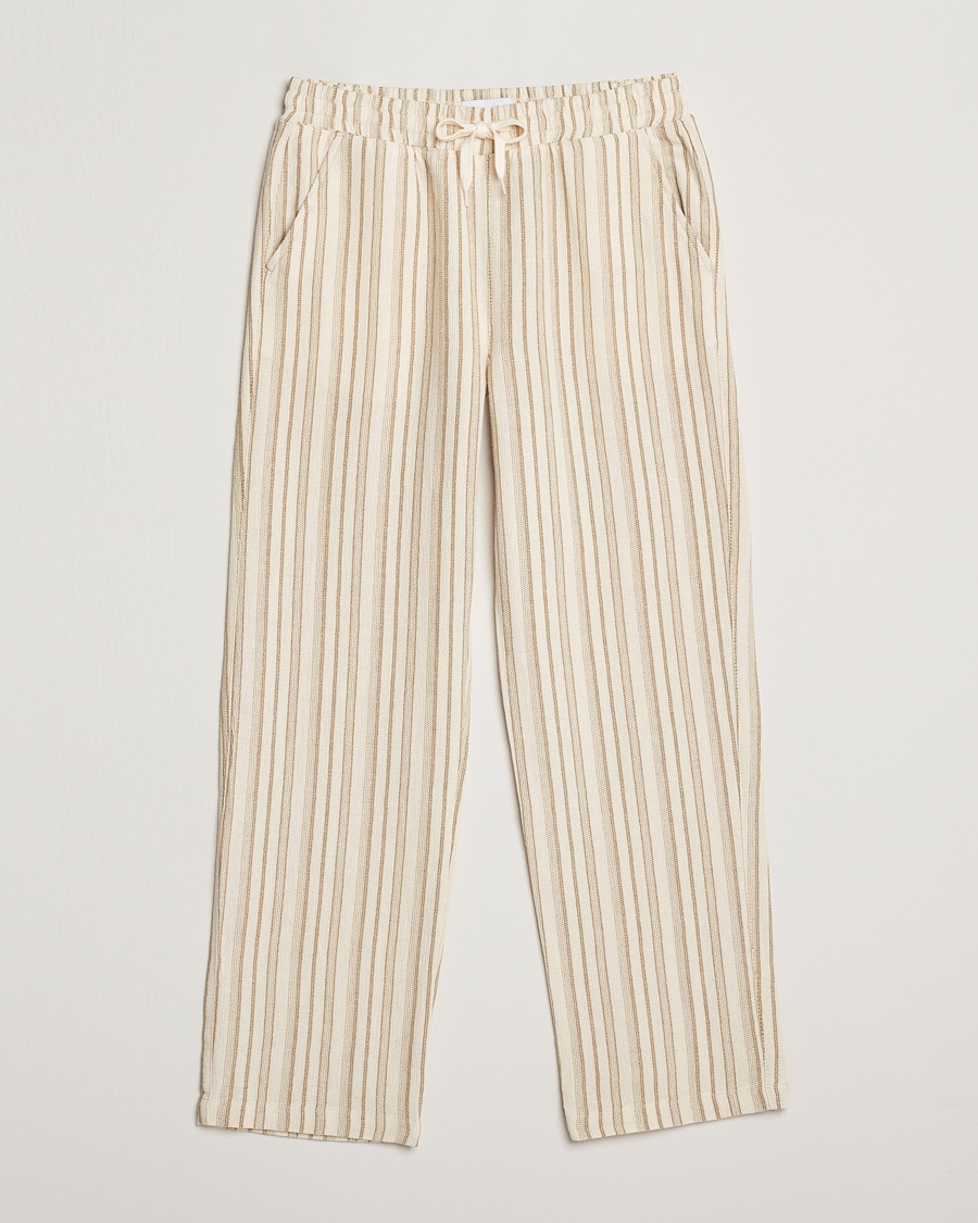 Men | LES DEUX | LES DEUX | Houston Stripe Cotton Pants Ivory