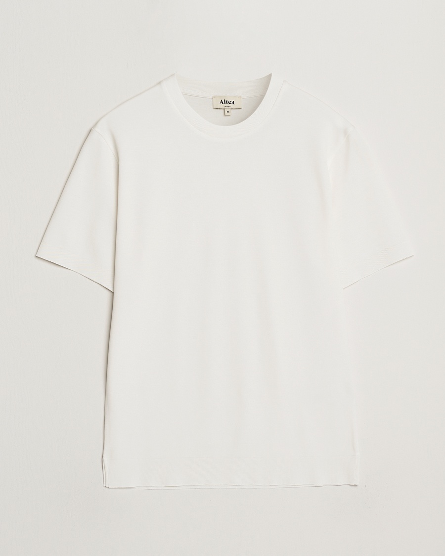 Men | White t-shirts | Altea | Jersey Piquet T-Shirt Off White