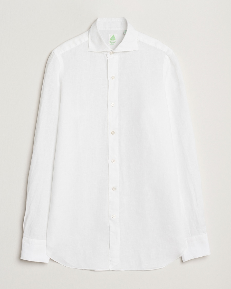 Finamore Napoli Gaeta Linen Shirt White – White
