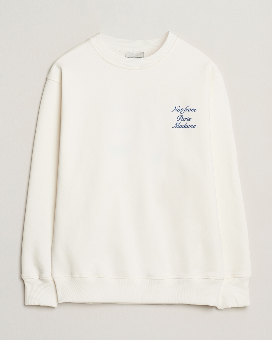 Men | | Drôle de Monsieur | Slogan Sweatshirt Off White