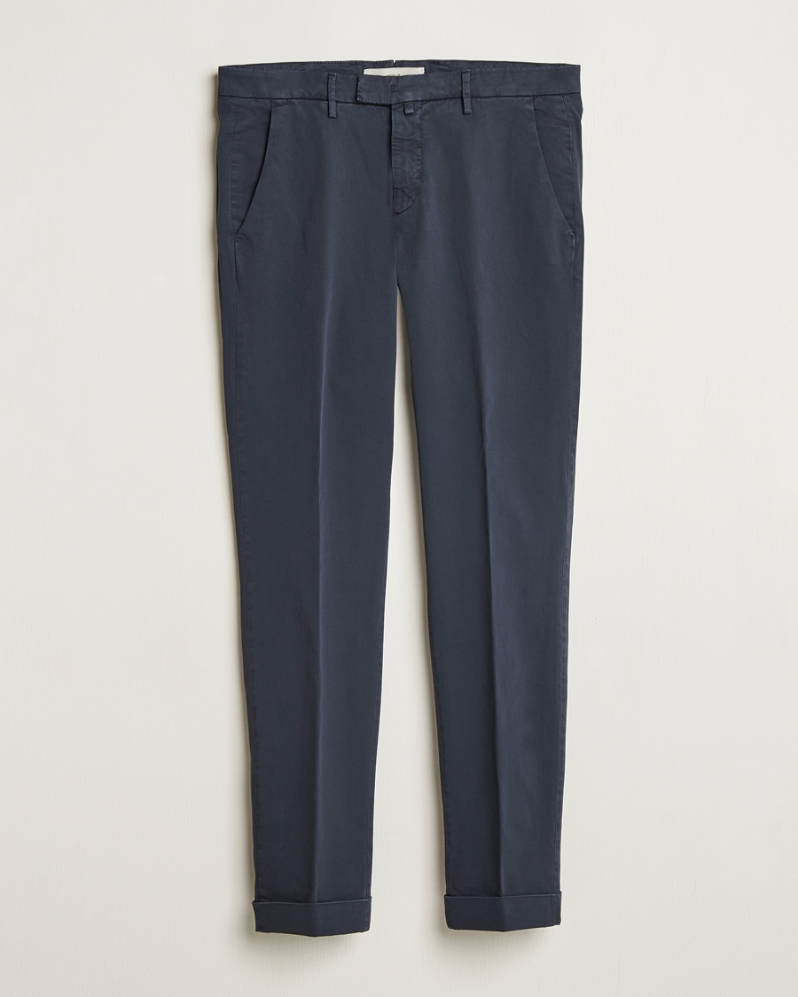 Men | Chinos | Briglia 1949 | Slim Fit Cotton Chinos Navy