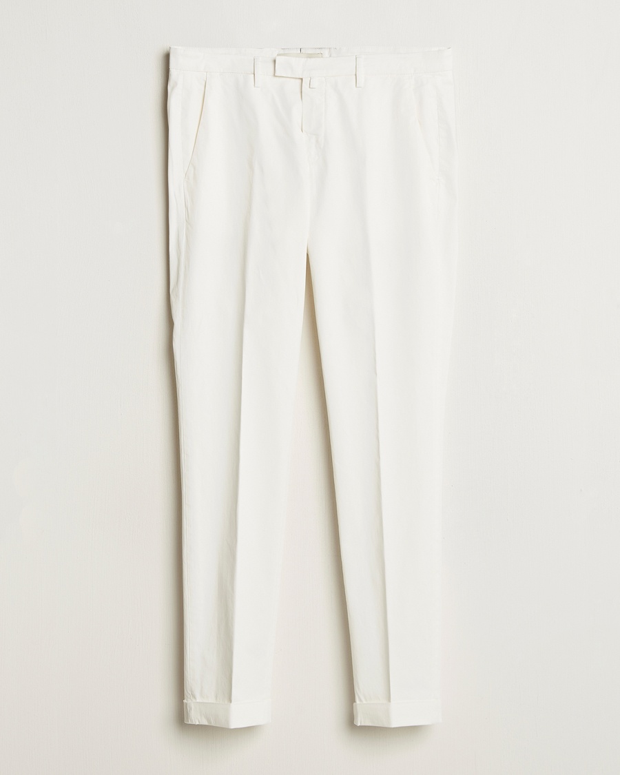 Men | Chinos | Briglia 1949 | Slim Fit Cotton Chinos White