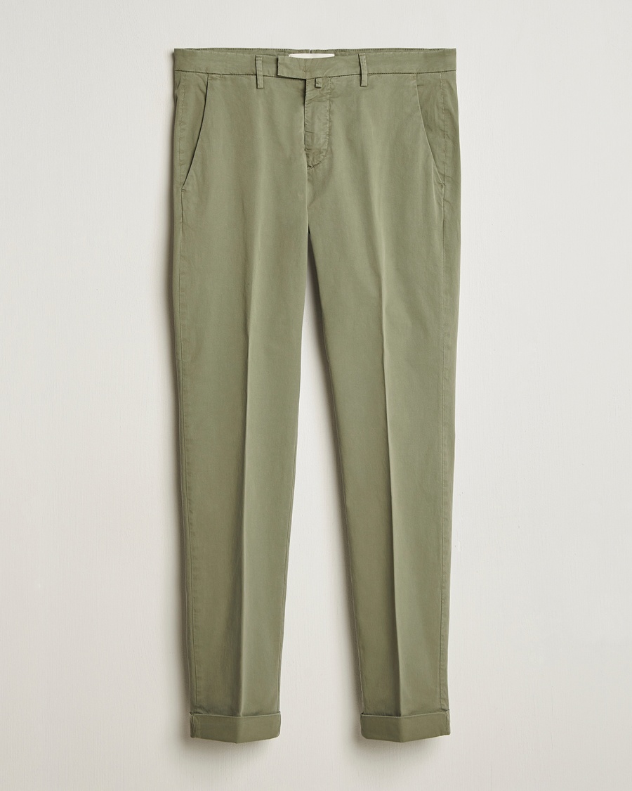 Men | Chinos | Briglia 1949 | Slim Fit Cotton Chinos Olive
