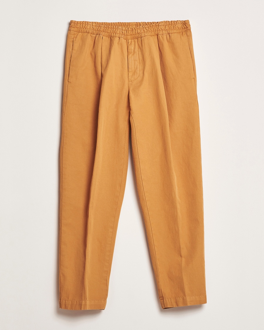 Men | Briglia 1949 | Briglia 1949 | Cotton/Linen Drawstring Pants Rust