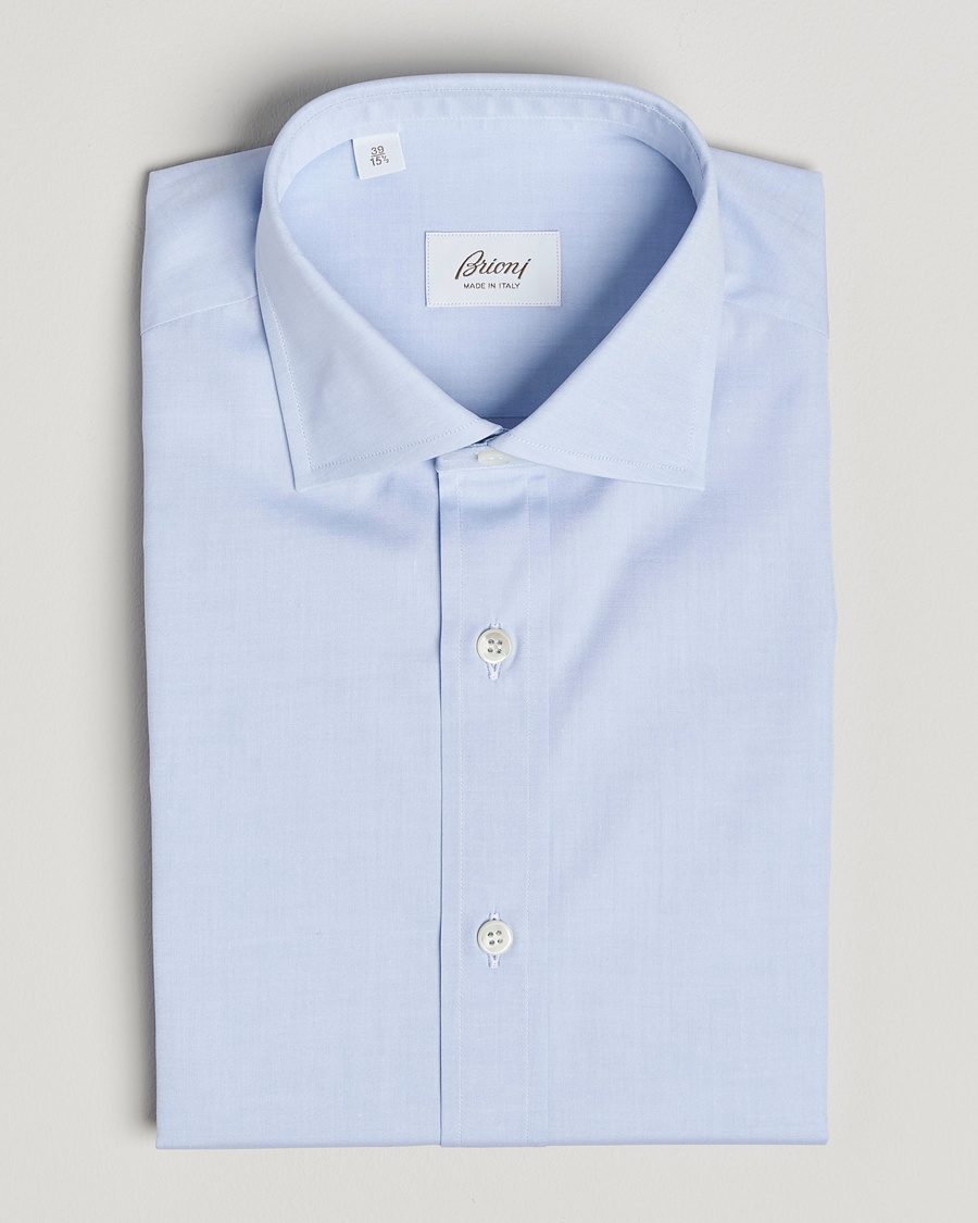 Men | Luxury Classics | Brioni | Slim Fit Dress Shirt Light Blue
