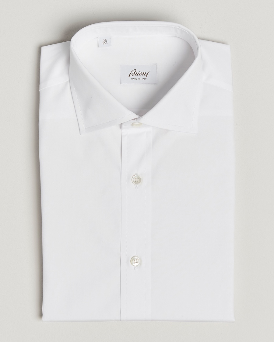 Men | Luxury Classics | Brioni | Slim Fit Dress Shirt White