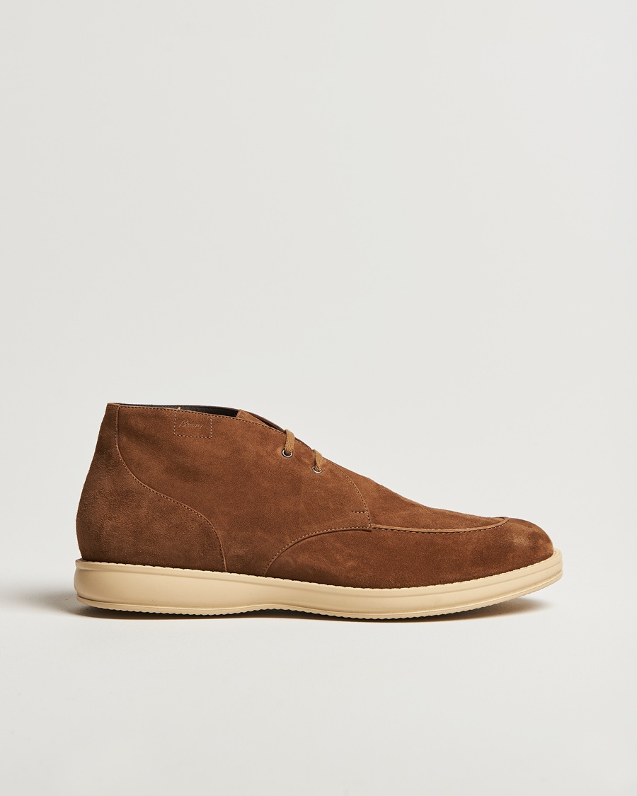 Men | Luxury Classics | Brioni | Journey Desert Boot Brown Suede