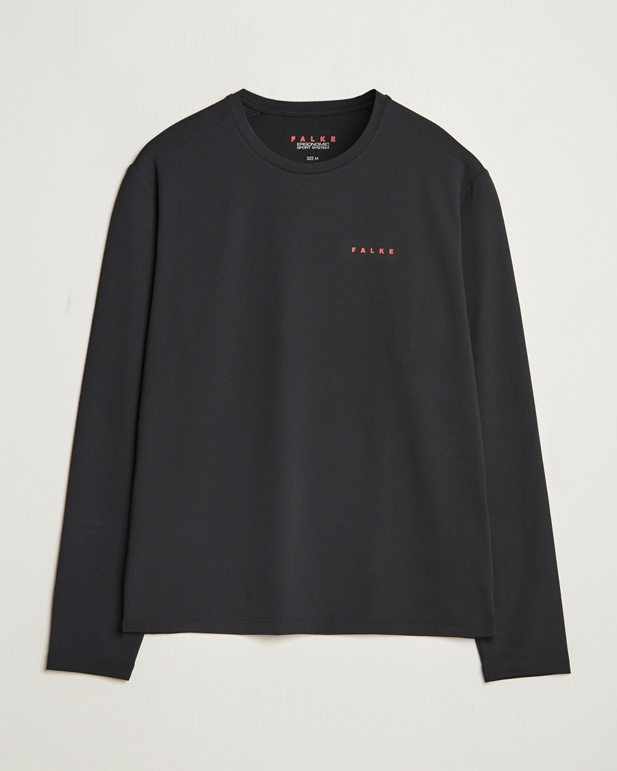Men | T-Shirts | Falke Sport | Perform Better Longsleeve T-Shirt Black