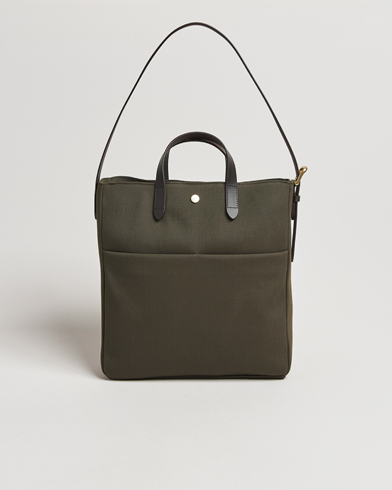 Men | New Nordics | Mismo | M/S Field Tote Army/Dark Brown