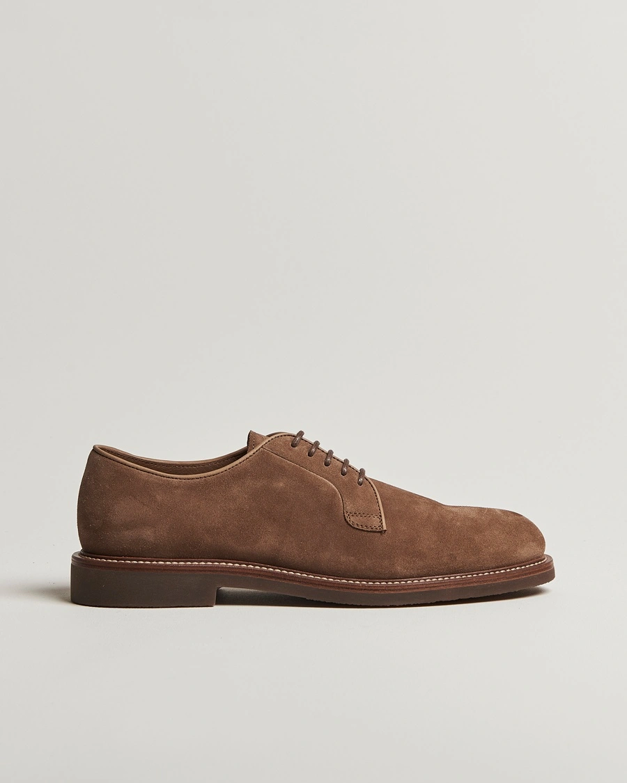 Men | Suit shoes | Brunello Cucinelli | Plain Toe Derby Brown Suede