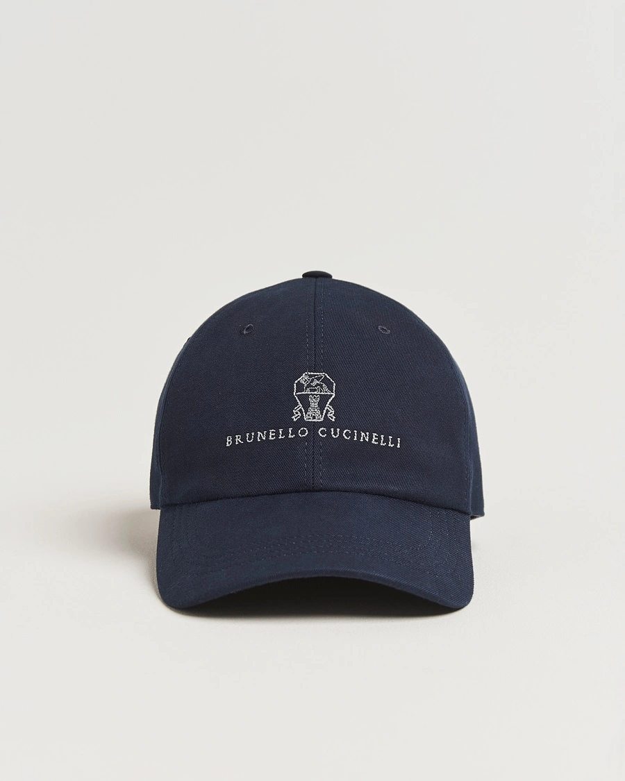 Men | Accessories | Brunello Cucinelli | Cotton Baseball Cap Navy