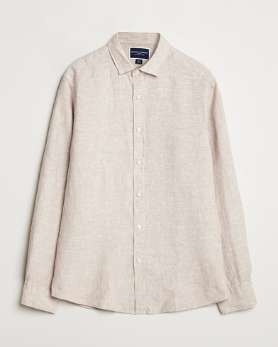 Men | Charles Tyrwhitt | Charles Tyrwhitt | Pure Linen Slim Fit Shirt Oatmeal
