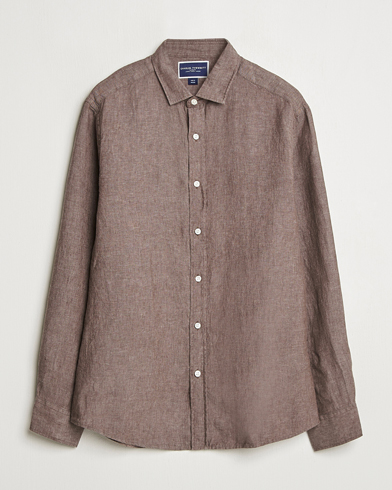 Men | Charles Tyrwhitt | Charles Tyrwhitt | Pure Linen Slim Fit Shirt Mocha