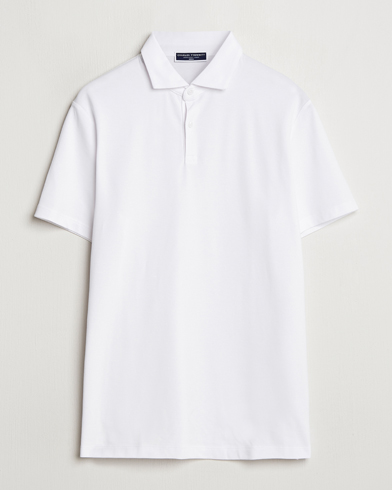 Men | Polo Shirts | Charles Tyrwhitt | Short Sleeve Cotton Pique Polo White