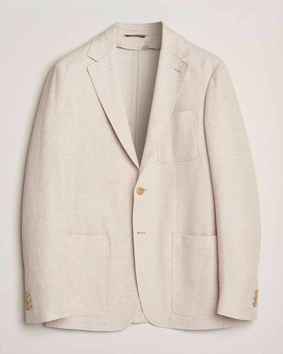 Men | Blazers | Canali | Structured Jersey Blazer Light Beige