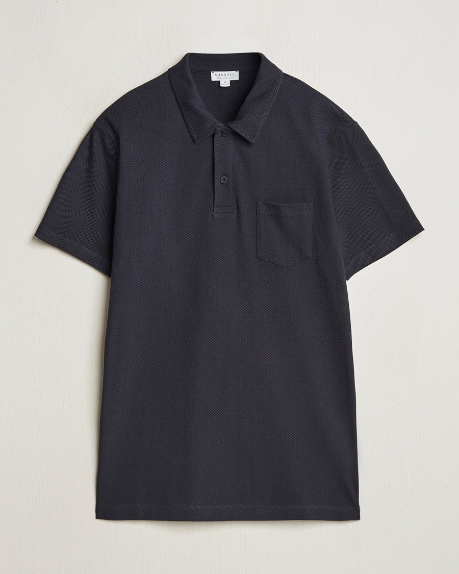 Sunspel Riviera Polo Shirt Midnight Navy – Blue