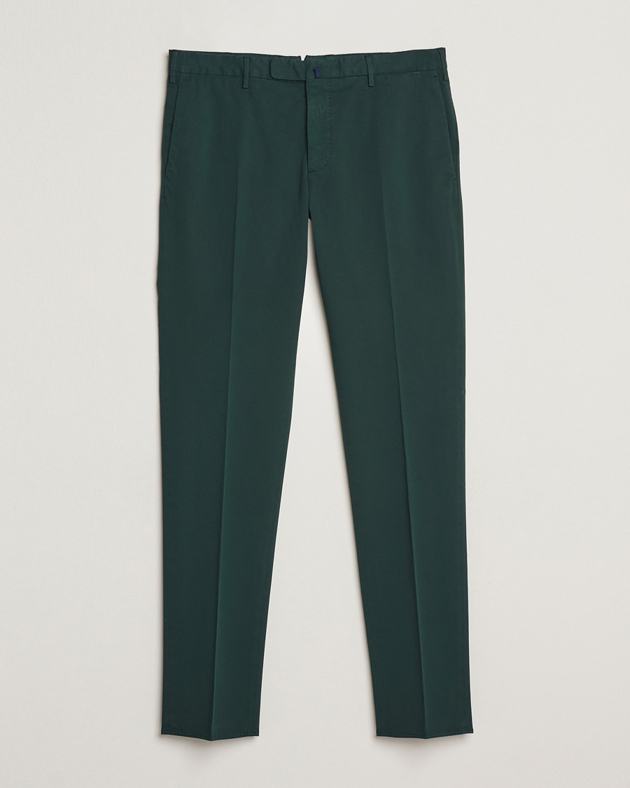 Men | Clothing | Incotex | Slim Fit Comfort Chinos Dark Green