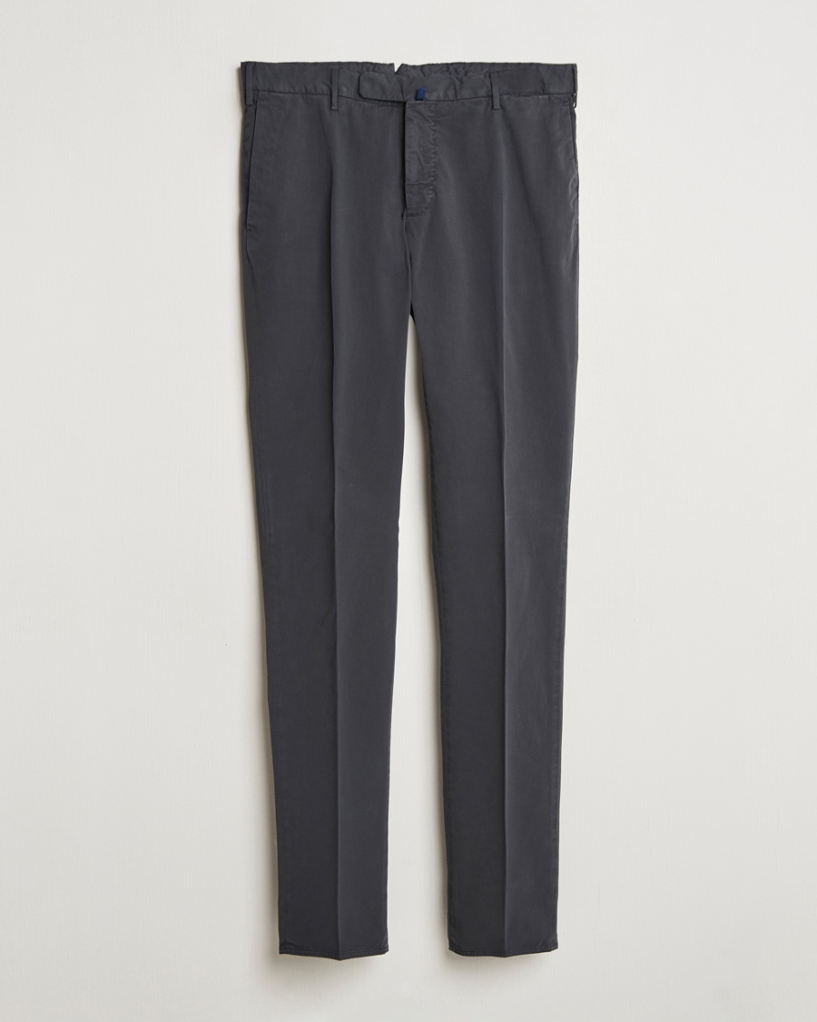Men | Clothing | Incotex | Slim Fit Comfort Chinos Dark Grey