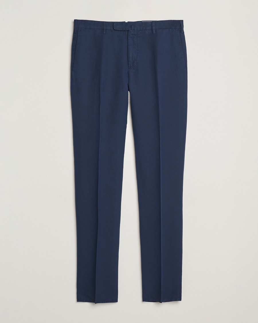 Men | Clothing | Incotex | Slim Fit Chinolino Trousers Navy