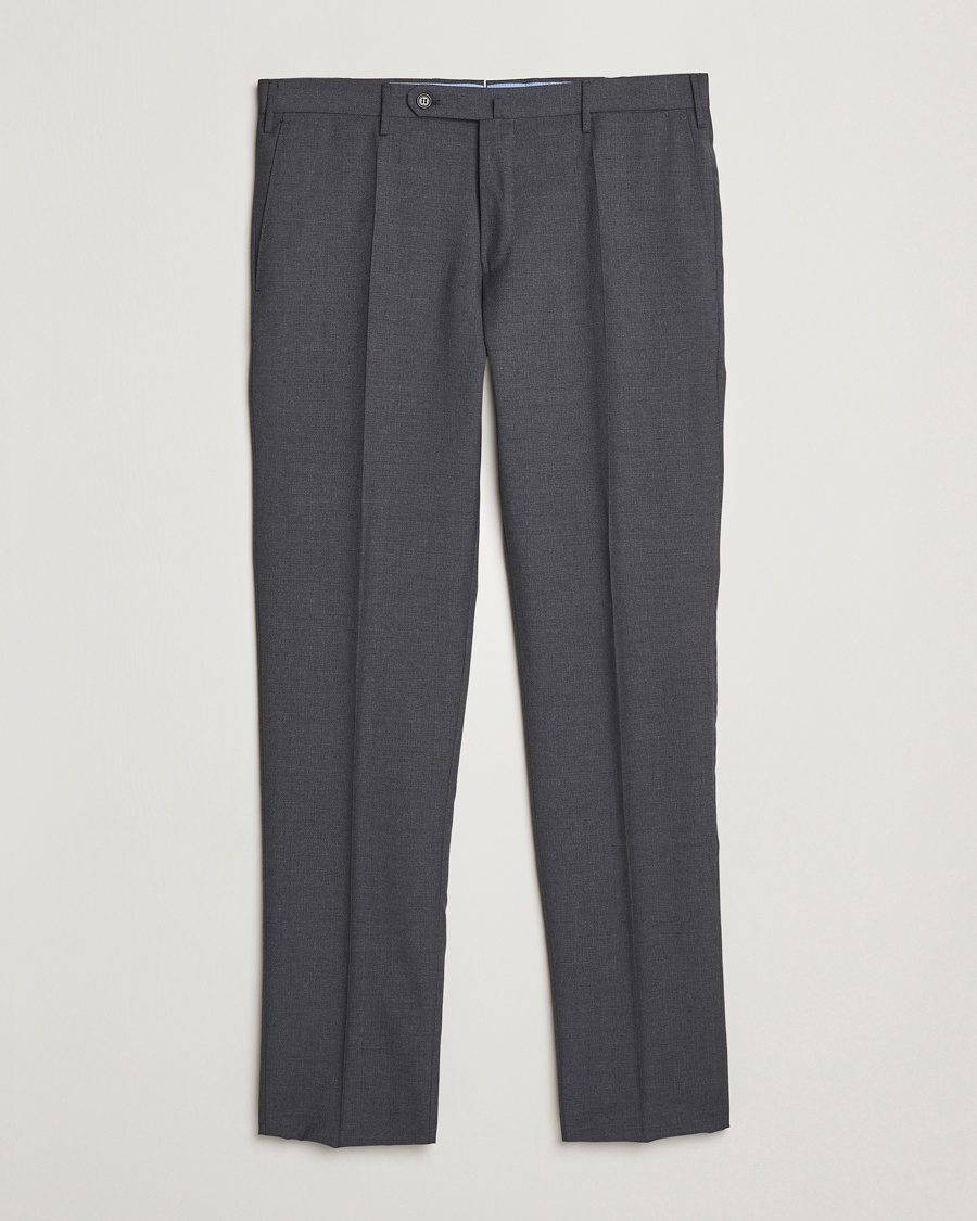 Men | Clothing | Incotex | Slim Fit Super 100s Wool Trousers Medium Grey