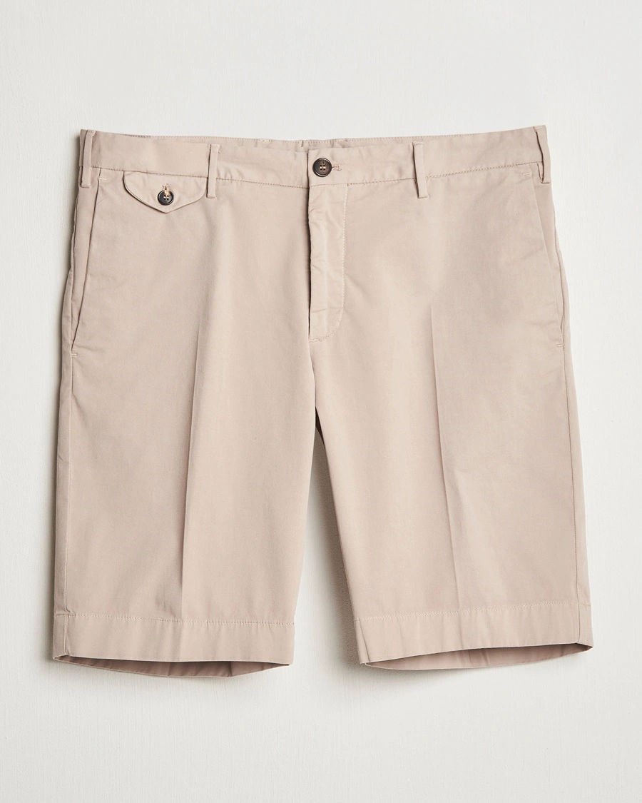 Men | Shorts | Incotex | Cotton Comfort Shorts Light Beige