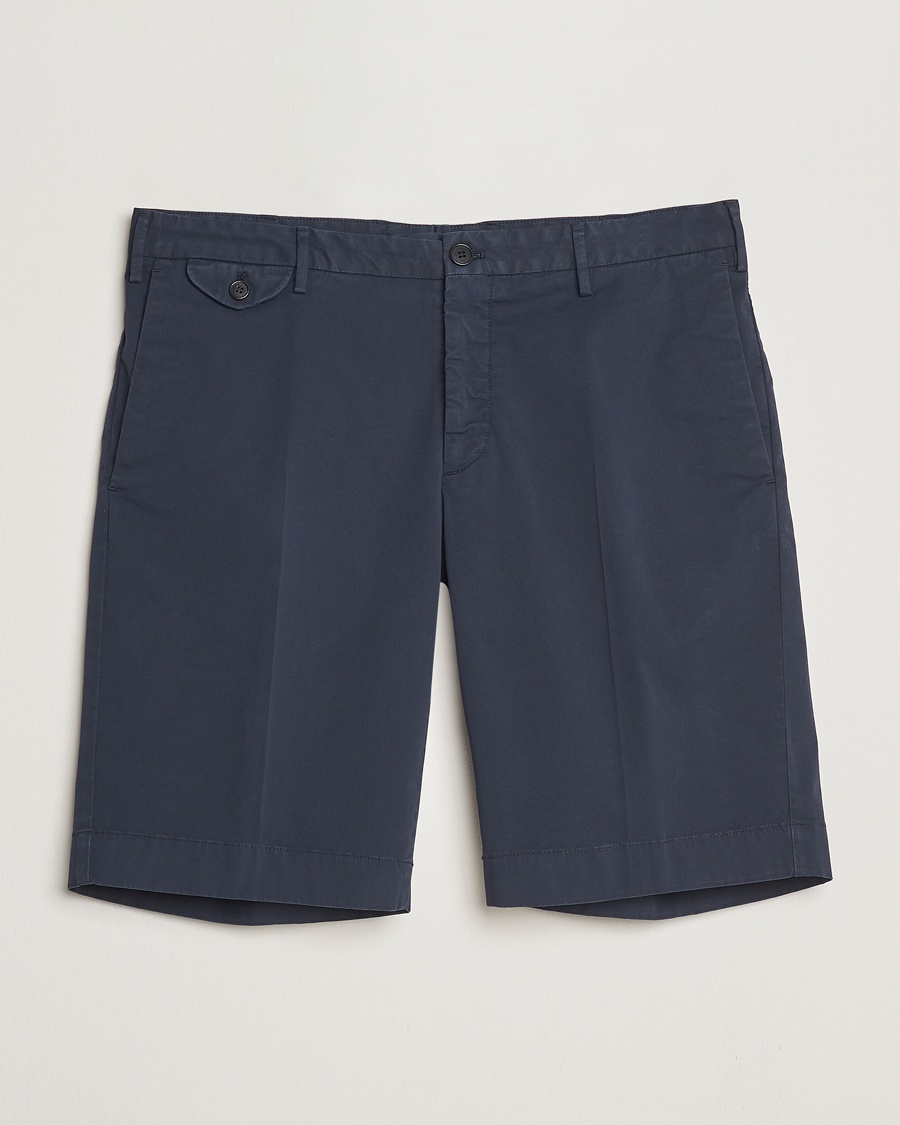 Men | Clothing | Incotex | Cotton Comfort Shorts Navy