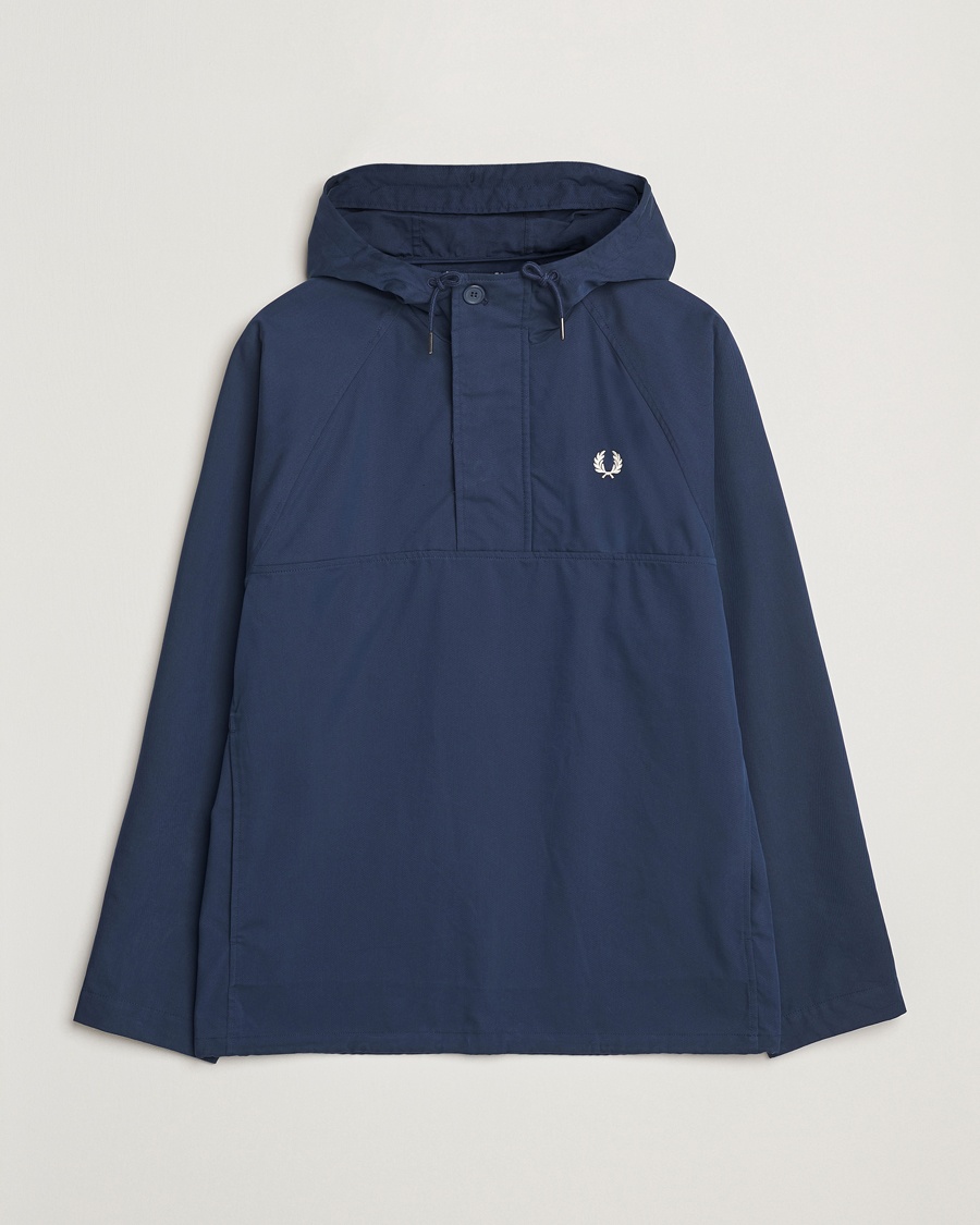 Men | Coats & Jackets | Fred Perry | Smock Hooded Anorak Tennis Blue