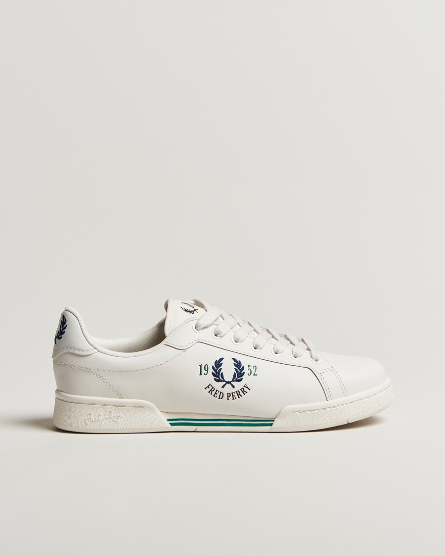 Men | Fred Perry | Fred Perry | 1952 Leather Sneaker Snow White