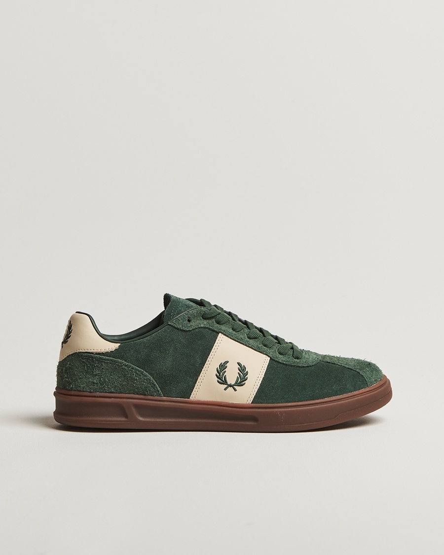 Men | Fred Perry | Fred Perry | B4 Suede Sneaker Court Green
