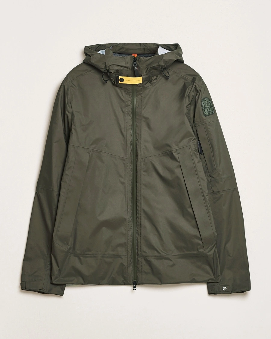 Men | Functional jackets | Parajumpers | Aso Rain Hooded Jacket Dark Mud