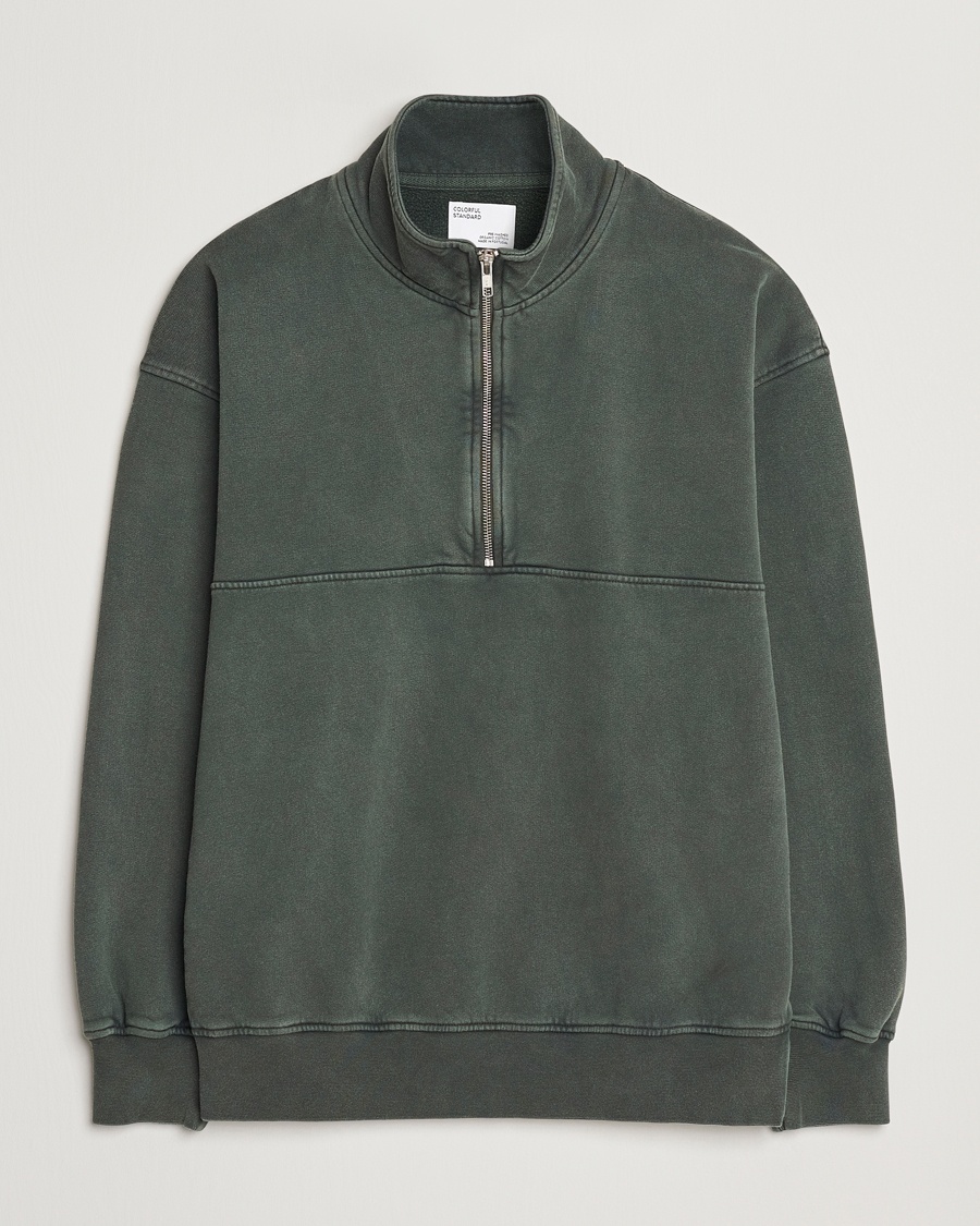 Colorful Standard Classic Organic Half-Zip Midnight Forest – Green