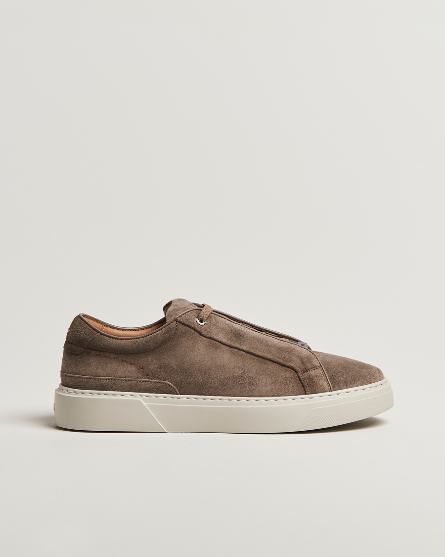 Men | Shoes | BOSS CAMEL | Gary Suede Sneaker Dark Beige