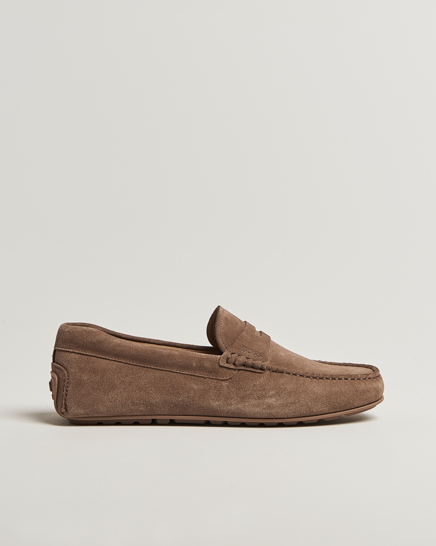 BOSS BLACK Noel Suede Moccasin Medium Beige – Beige