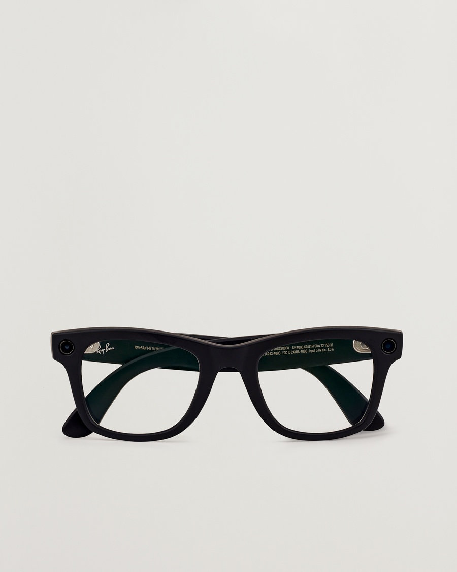 Men | Square Frame Sunglasses | Ray-Ban | Wayfarer Meta 53 Sunglasses Matte Black
