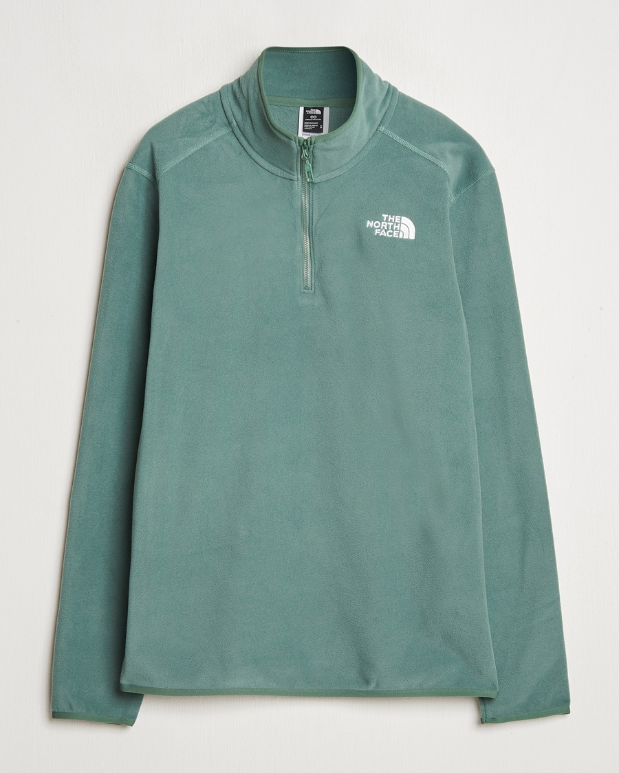 Men | Fleece Sweaters | The North Face | Glacier 1/4 Zip Fleece Duck Green