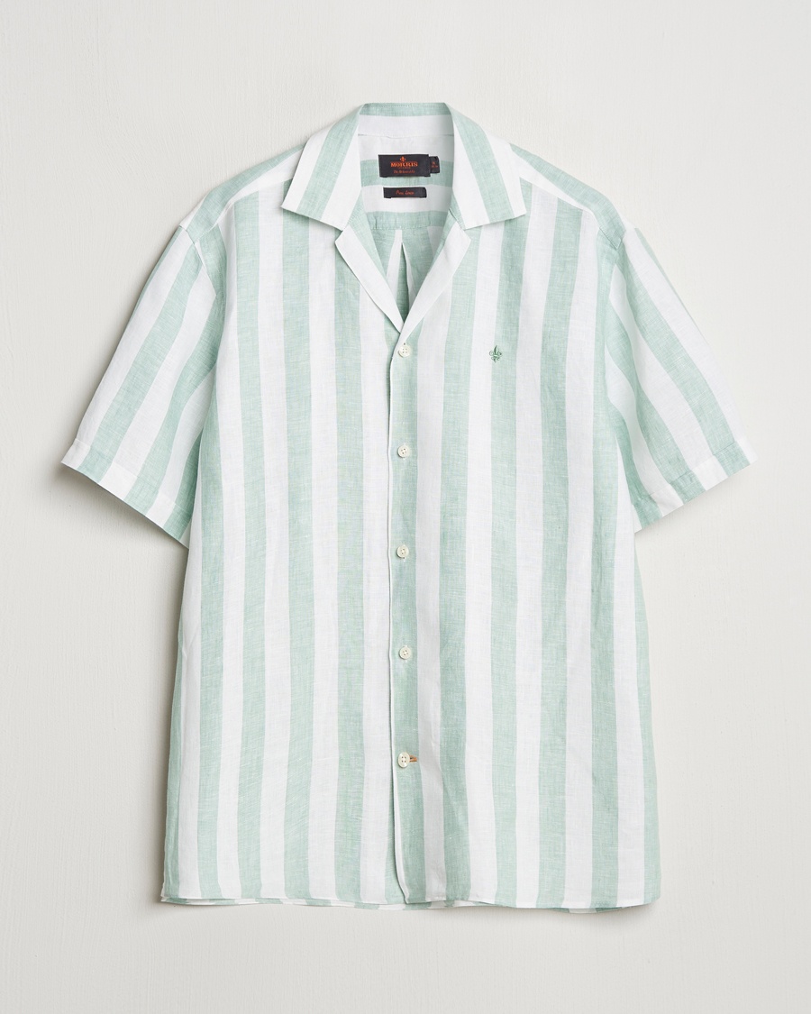 Morris Resort Linen Shirt Green – Green