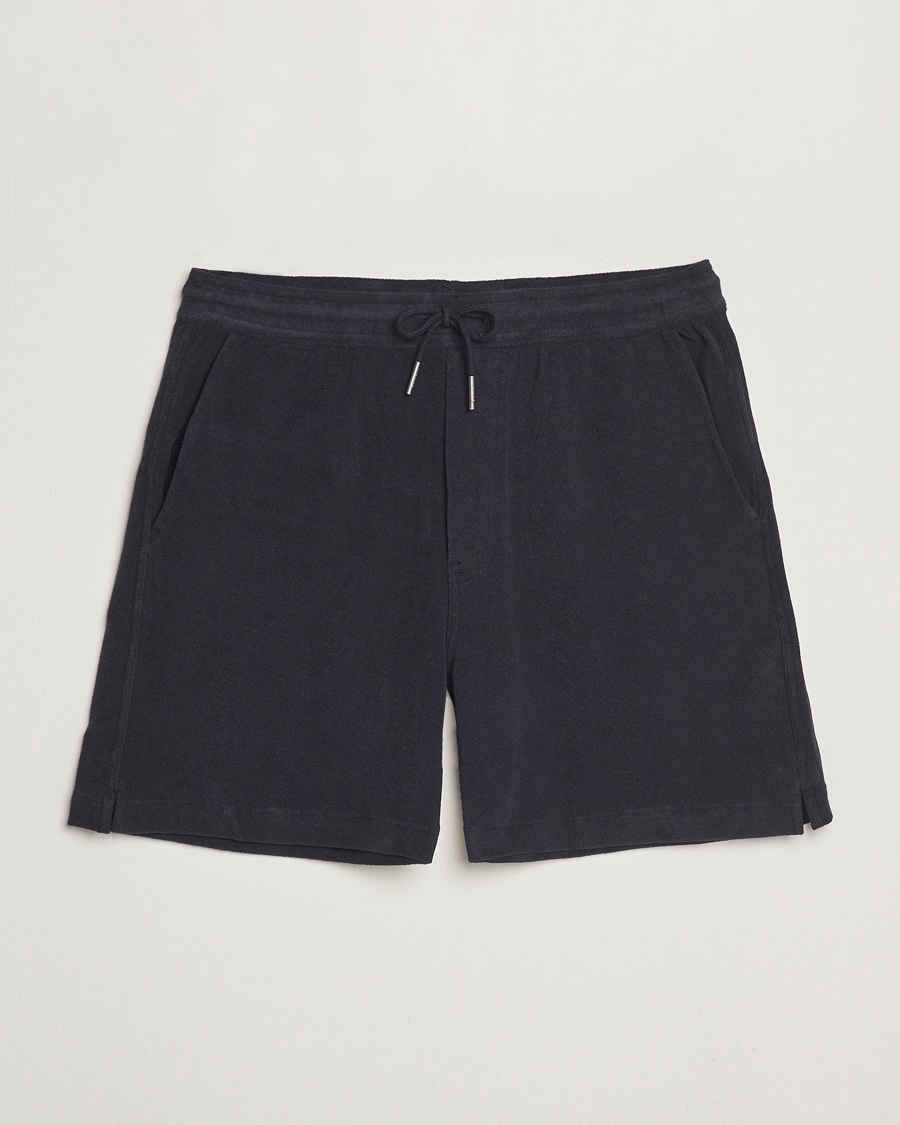Men | Drawstring Shorts | Morris | Delon Terry Shorts Navy