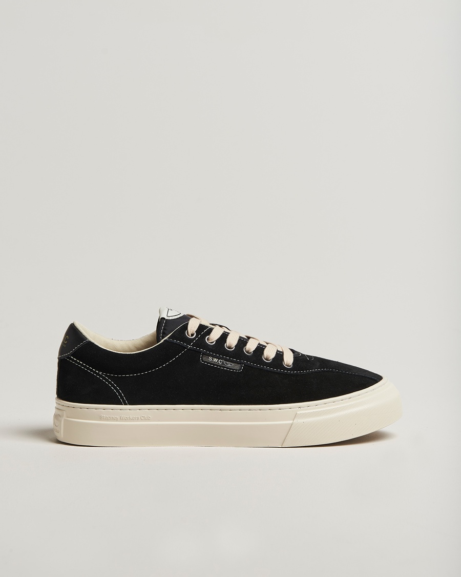 Stepney Workers Club Dellow 02 Cupsole Suede Sneaker Black – Black