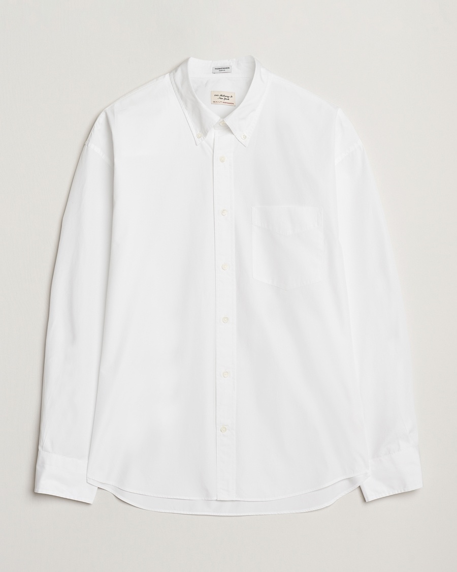 Men | Clothing | GANT 240 Mulberry Street | Oversized Poplin Shirt White