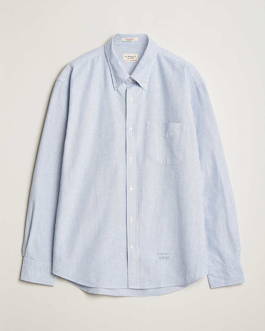 Men | Clothing | GANT 240 Mulberry Street | Relaxed Fit US Oxford Banker Shirt Blue/White