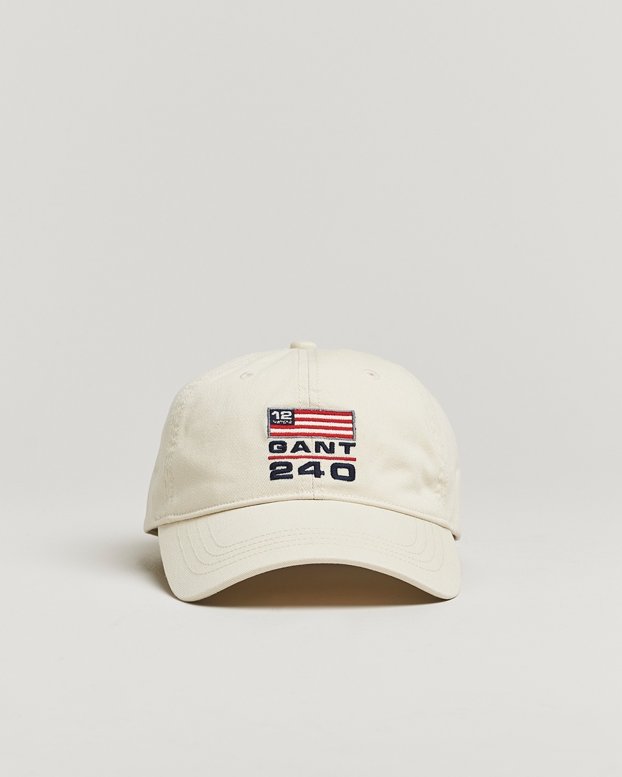 Men | GANT | GANT 240 Mulberry Street | 240 Flag Cap Cream
